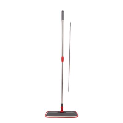 qualidade  Sustainable Flat Microfiber Mop With Telescopic Stainless Pole fábrica